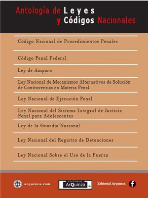 cover image of Antología de Leyes y Códigos Nacionales